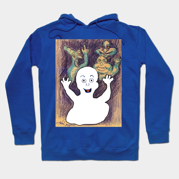 Casper The Friendly Ghost Hoodie by TheArtQueenOfMichigan 